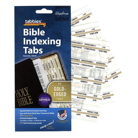 CATHOLIC BIBLE TABS GOLD