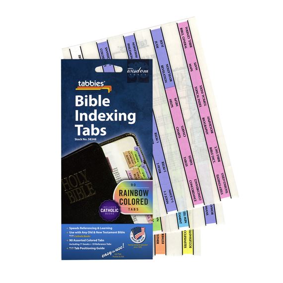 CATHOLIC BIBLE TABS - RAINBOW