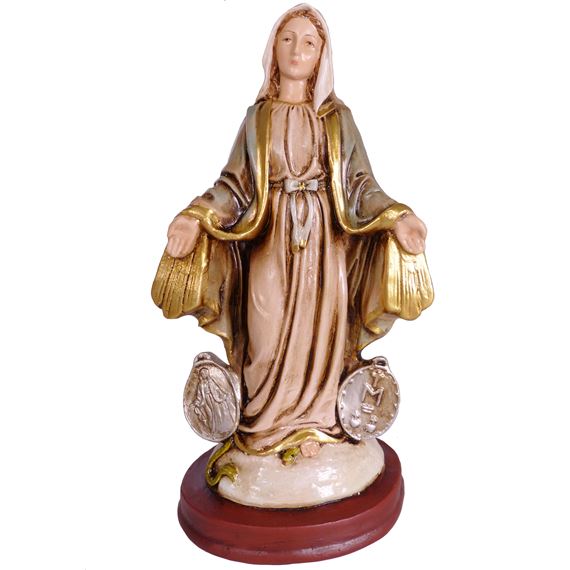 OUR LADY OF THE MIRACULOUS MEDAL STATUE - 8 1/4"