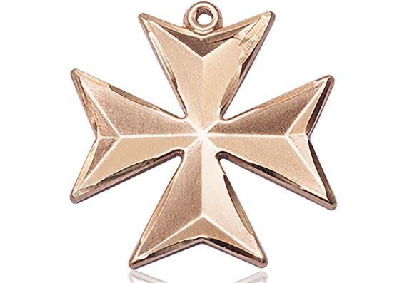 14KT GOLD MALTESE CROSS MEDAL