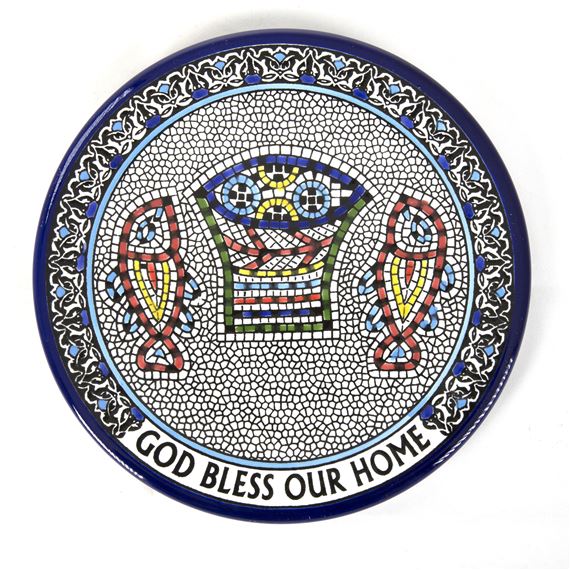 GOD BLESS OUR HOME - DECORATIVE CERAMIC PLATE