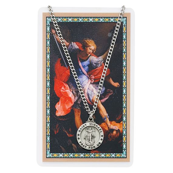 ST. MICHAEL PENDANT & PRAYER CARD