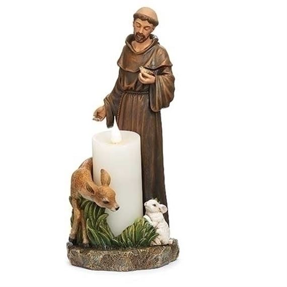 ST. FRANCIS STATUE WITH VOTIVE