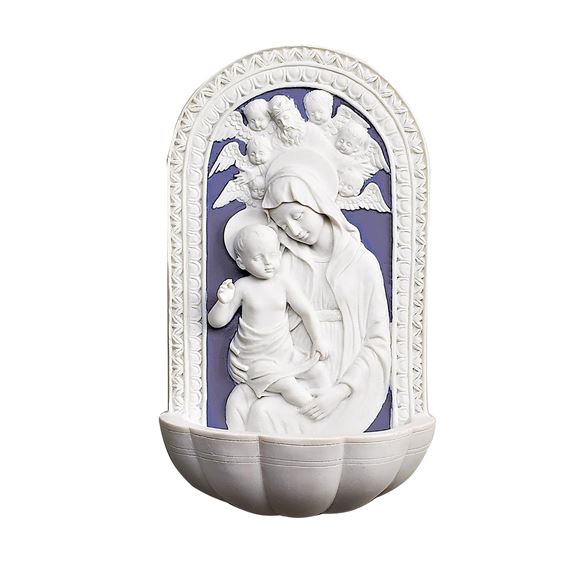 MADONNA AND CHILD HOLY WATER FONT
