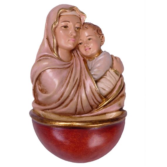 MADONNA HOLY WATER FONT - 5 1/4"