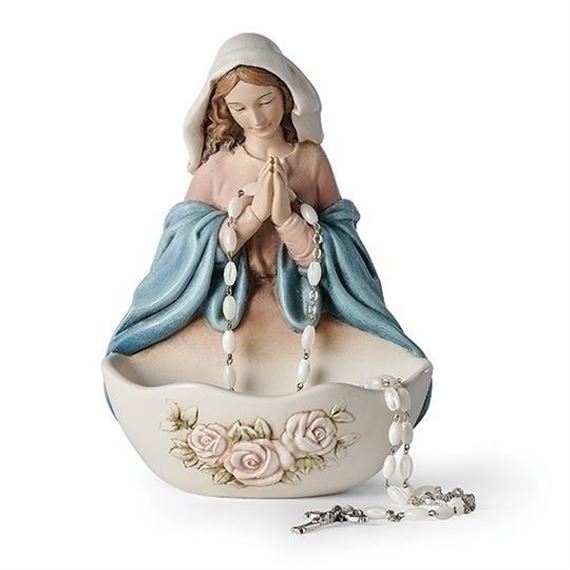 PRAYING MADONNA ROSARY HOLDER