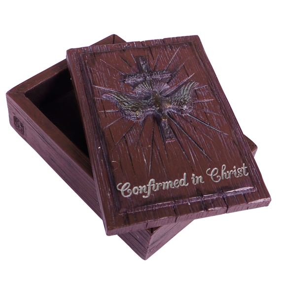 CONFIRMATION KEEPSAKE BOX - DISTRESSED LOOK