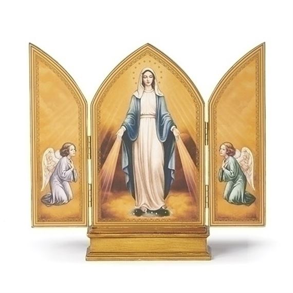 OUR LADY OF GRACE TRIPTYCH - 10"