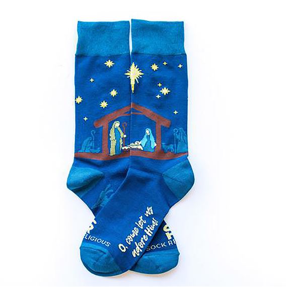 NATIVITY SCENE - ADULT SOCKS