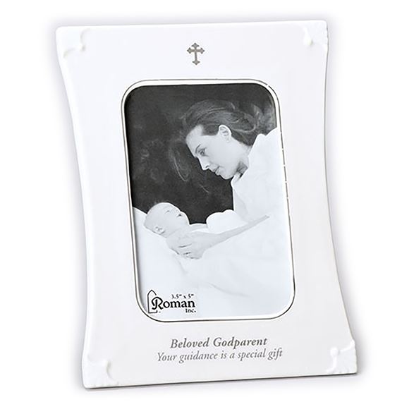 BELOVED GODPARENT PORCELAIN PICTURE FRAME