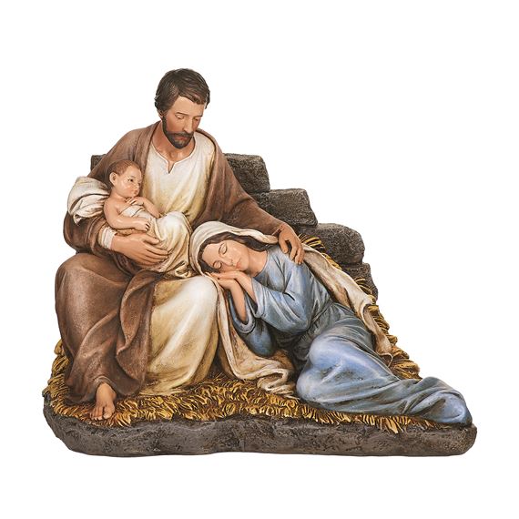 HOLY FAMILY STATUE WITH SLEEPING MARY