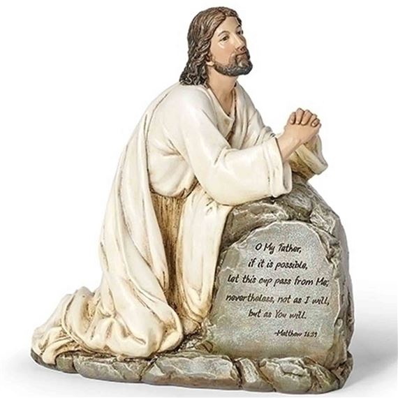 JESUS IN THE GARDEN OF GETHSEMANE STATUE - 6 1/2"