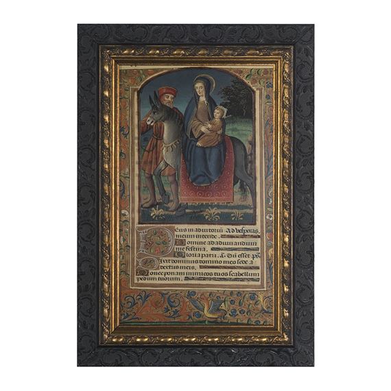 FLIGHT INTO EGYPT (MEDIEVAL) FRAMED ART - 11 1/2" x 15 1/2"