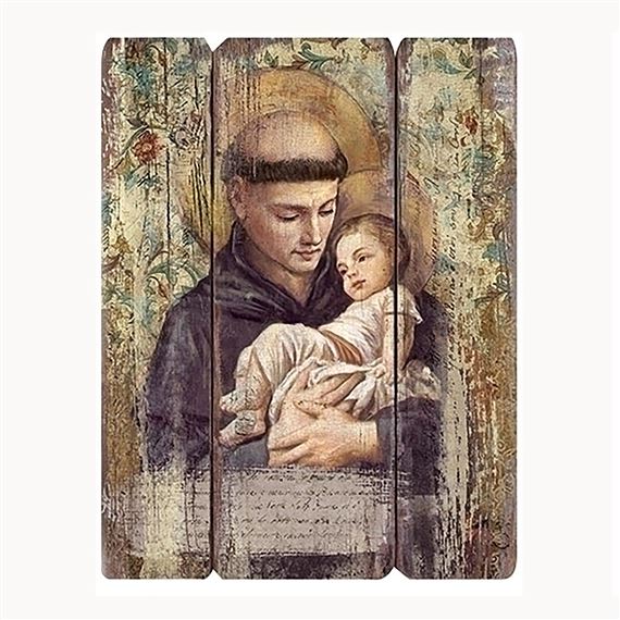 ST. ANTHONY OF PADUA - PANEL PLAQUE