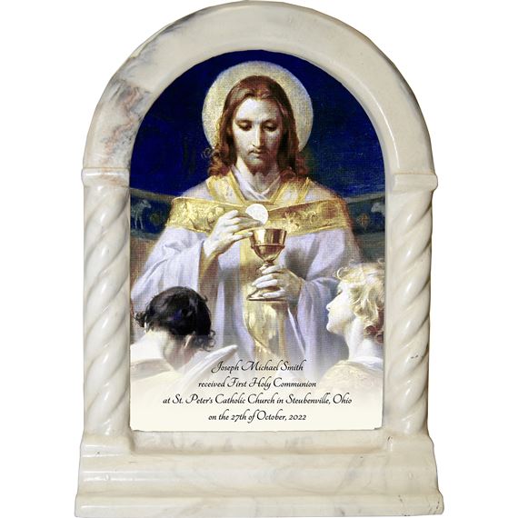 PERSONALIZED DESK SHRINE - BREAD OF ANGELS