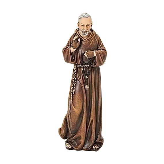 ST. PIO OF PIETRELCINA  6-INCH STATUE