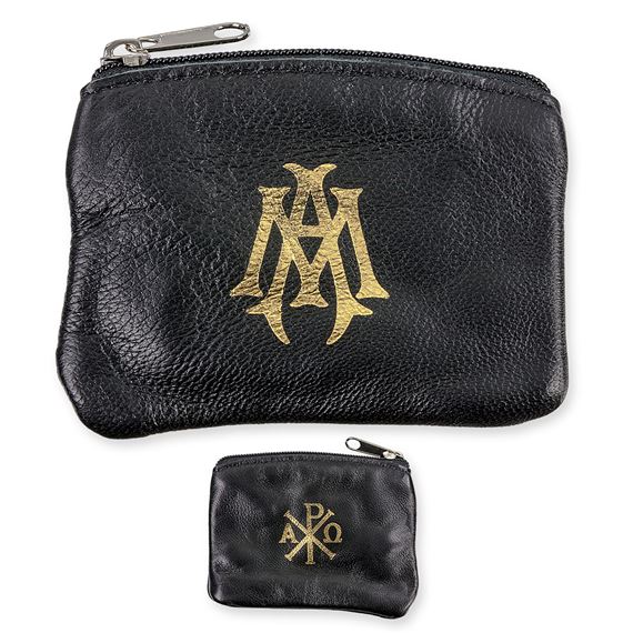 SHEEPSKIN ROSARY CASE- BLACK