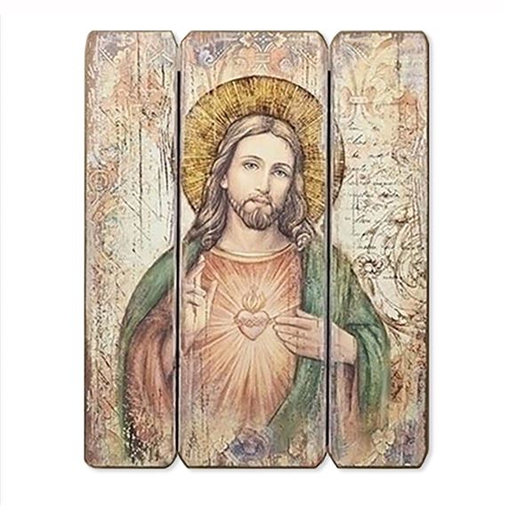 SACRED HEART OF JESUS PANEL PLAQUE