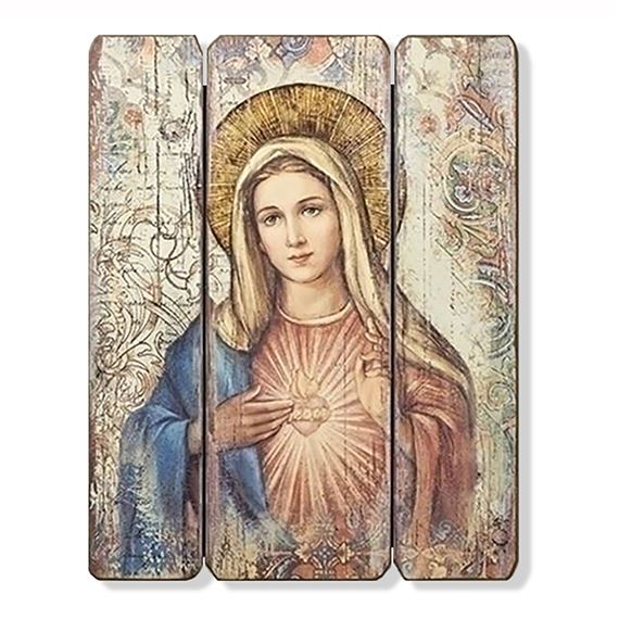 IMMACULATE HEART OF MARY PANEL PLAQUE