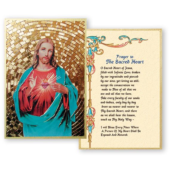 SACRED HEART OF JESUS MOSAIC PLAQUE