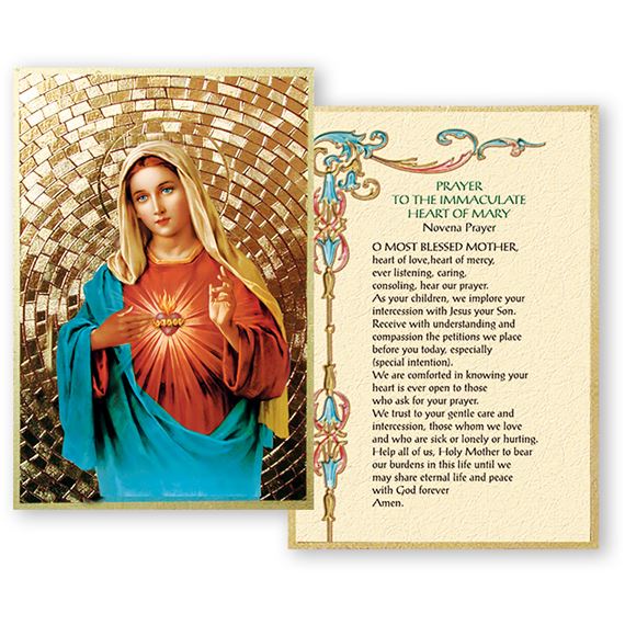 IMMACULATE HEART OF MARY MOSAIC PLAQUE