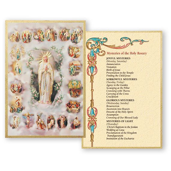 MYSTERIES OF THE ROSARY PLAQUE