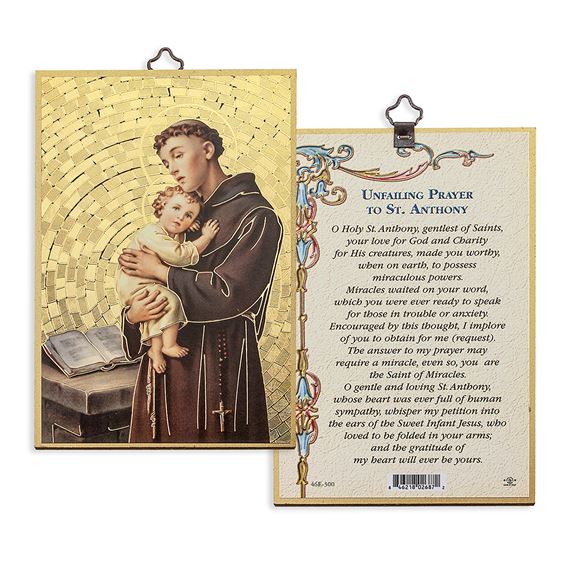 ST. ANTHONY MOSAIC PLAQUE