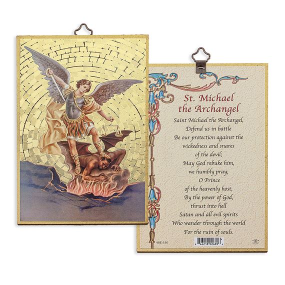 ST. MICHAEL MOSAIC PLAQUE
