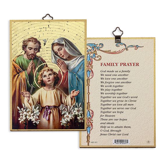 HOLY FAMILY MOSAIC PLAQUE