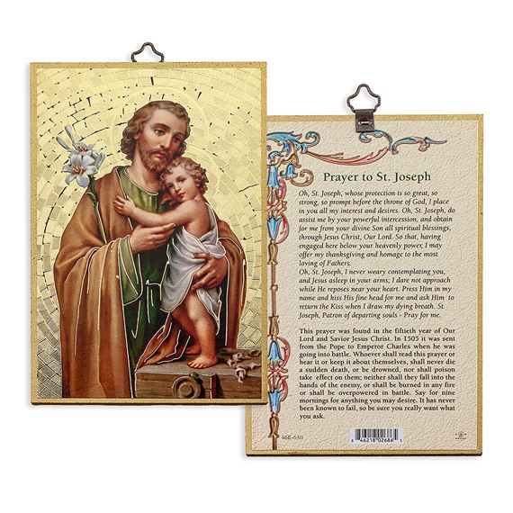 ST. JOSEPH MOSAIC PLAQUE
