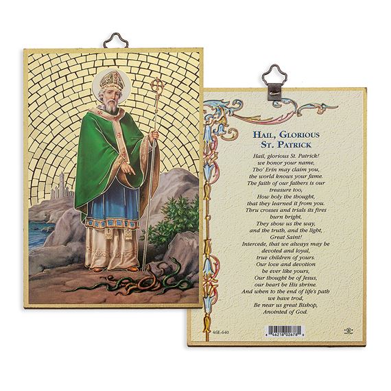 ST. PATRICK MOSAIC PLAQUE