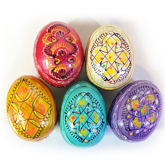 UKRANIAN PYSANKY EGGS (SET OF 5)