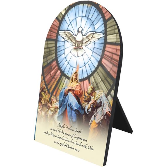 PERSONALIZED ARCHED PLAQUE - PENTECOST