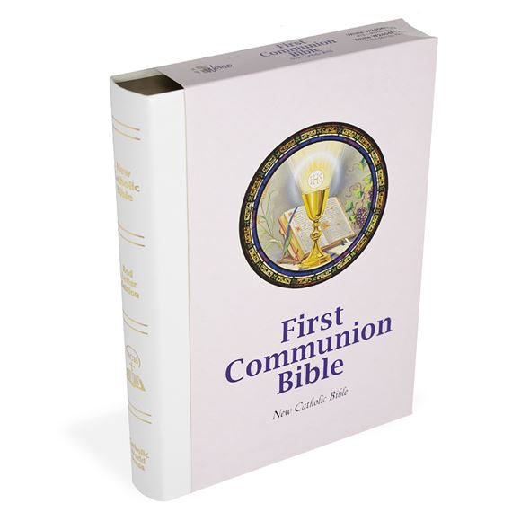 FIRST COMMUNION BIBLE - WHITE
