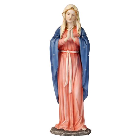PRAYING VIRGIN MARY STATUE - PATRIOTIC - 11 3/4"
