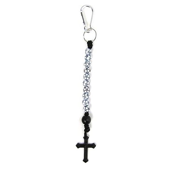 SOCCER SINGLE DECADE ROSARY KEY CHAIN