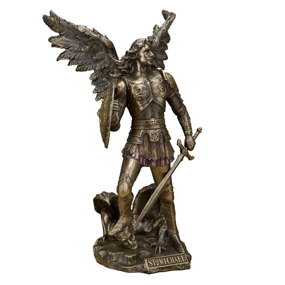 ARCHANGEL MICHAEL - BRONZE FINISH 12-INCH