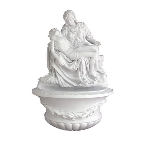 PIETA HOLY WATER FONT - 9 3/4"