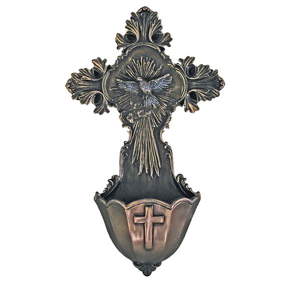 HOLY SPIRIT CROSS HOLY WATER FONT