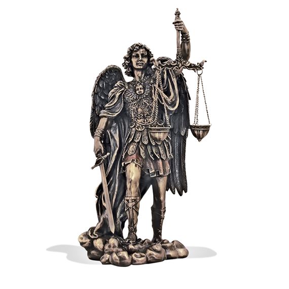 ST. MICHAEL WITH THE SCALES OF JUSTICE - 10 INCH