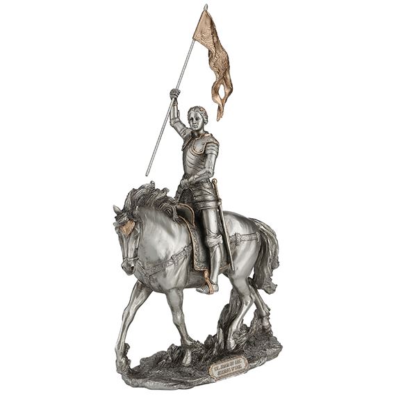 ST. JOAN OF ARC - PEWTER FINISH