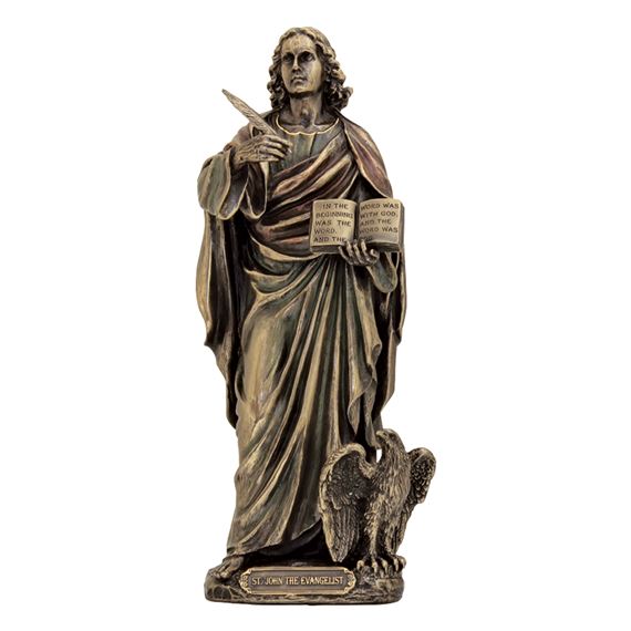 ST. JOHN BRONZE STATUE - 8 INCH