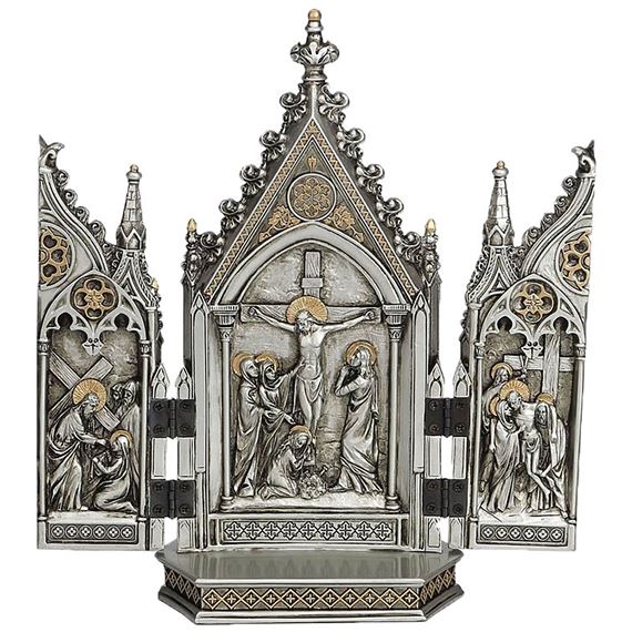 VERONESE CALVARY TRIPTYCH - 8"