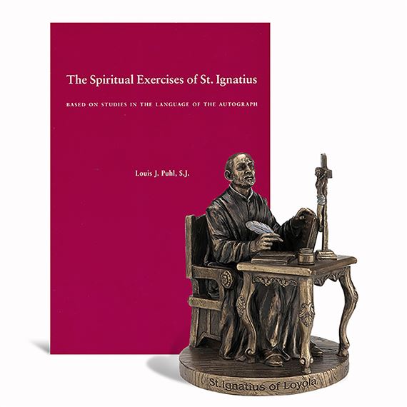 ST. IGNATIUS OF LOYOLA STATUE AND FREE BOOK