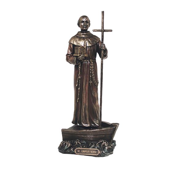 SAINT JUNIPERO SERRA BRONZED STATUE