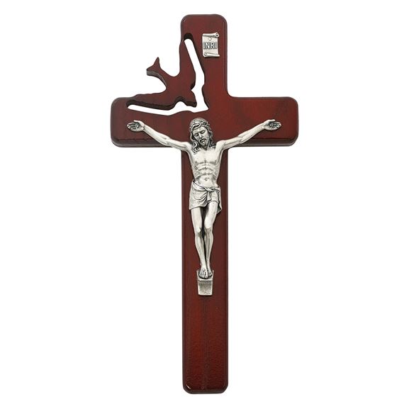 HOLY SPIRIT CRUCIFIX - ASH WOOD