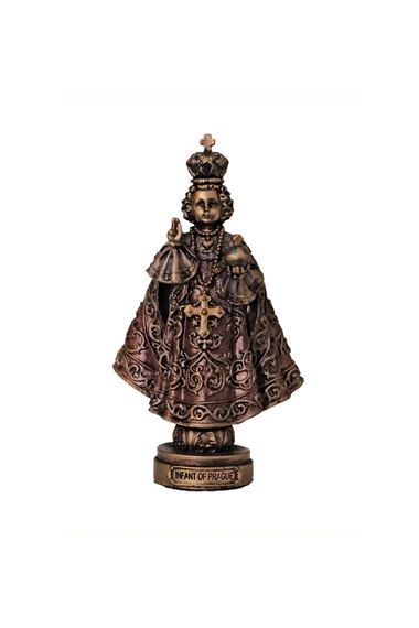 INFANT OF PRAGUE - COLD CAST BRONZE - 3½"