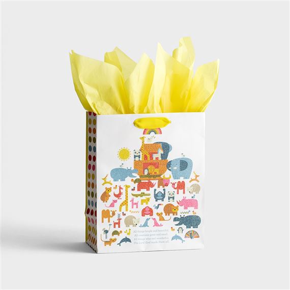 NOAH'S ARK - GIFT BAG (WITH TISSUE PAPER)