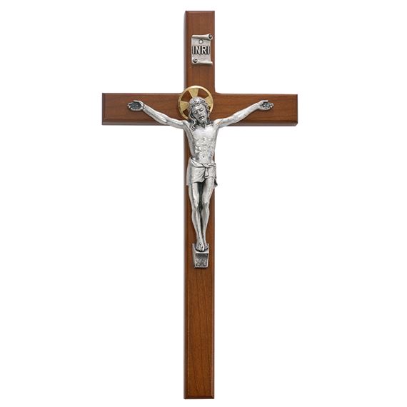CHERRY CRUCIFIX WITH ITALIAN CORPUS (13-INCH)