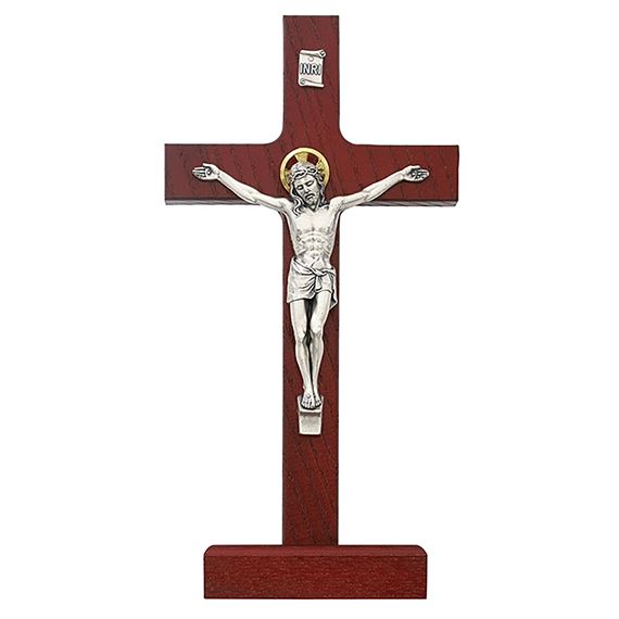 CHERRY CRUCIFIX ON STAND